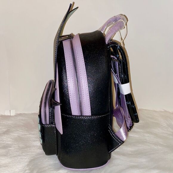 Maleficent Sleeping Beauty Backpack NWT Loungefly Disney Villain Ships NOW - Picture 6 of 8